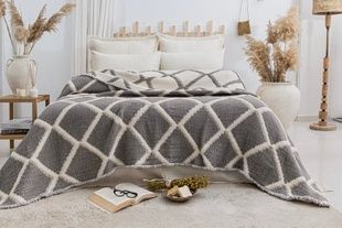 Муслиновое покрывало Saheser Savio Grey 160х240 см главное фото