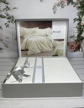 Євро комплект Romeo Home Percale Krem 300 TC Сатин головне фото