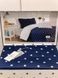 Полуторный комплект - Maison D'or Stars Navy 250 TC Сатин Премиум фото 3