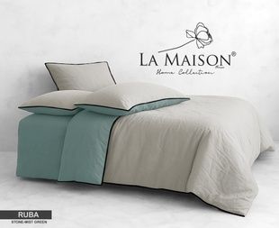 Євро комплект La Maison Ruba Stone-Mist Green Варена Бавовна головне фото