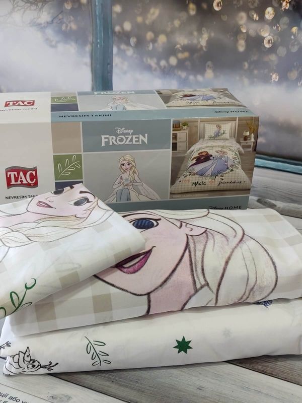 Підлітковий комплект Disney TAC Frozen 2 Friendship Ранфорс / простирадло на резинці головне фото