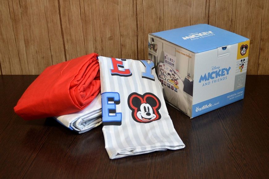 Полуторный комплект Ozdilek Mickey College Ранфорс / простынь на резинке главное фото