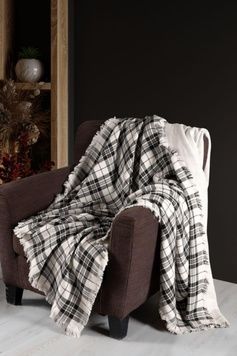 Плед бавовняний Plaid Black 220х240 см головне фото