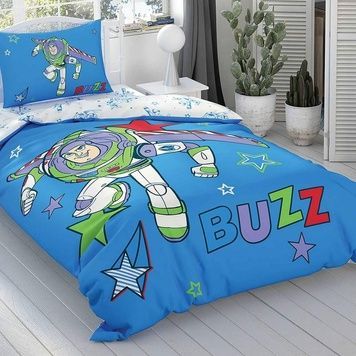 Підлітковий комплект Disney TAC Toy Story Buzz Ранфорс / простирадло на резинці головне фото