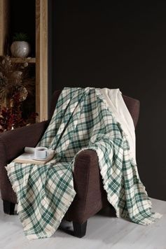 Плед бавовняний Plaid Green 220х240 см головне фото