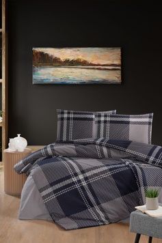 Євро комплект First Choice Veldor navy blue Фланель головне фото
