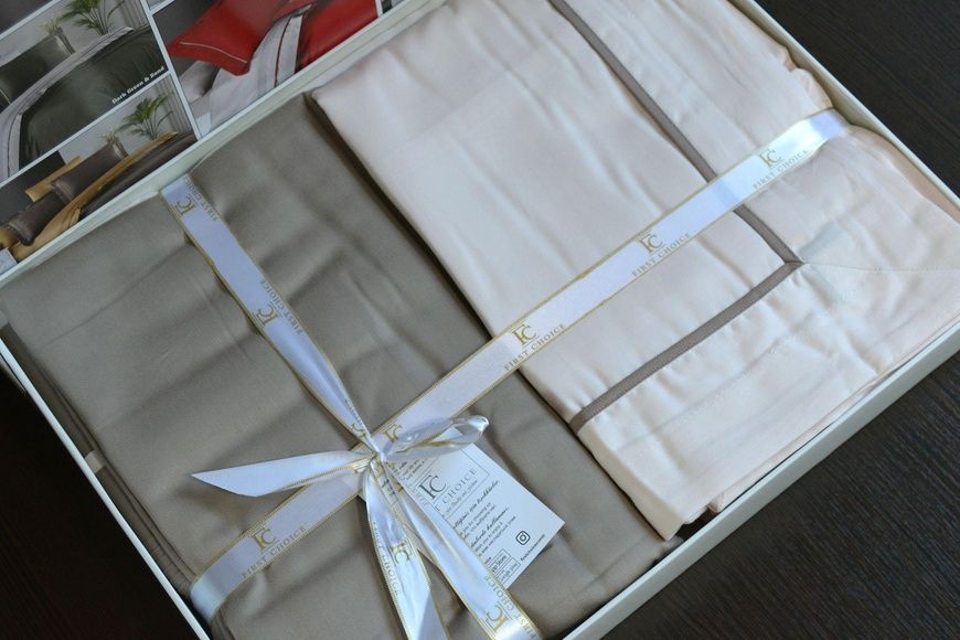 Євро комплект First Choice Serenity Ivory Mink 250 ТС Сатин Делюкс головне фото