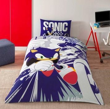 Підлітковий комплект Disney TAC Sonic Run Ранфорс / простирадло на резинці головне фото
