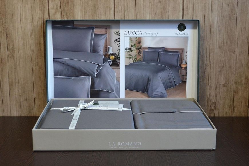 Сімейний комплект La Romano Lucca Grey 300 TC Сатин Преміум головне фото