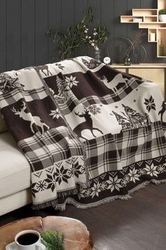 Плед бавовняний Deer Polama 220х240 см головне фото