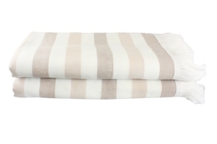 Рушник STRIPE Peshtemal 50*90 бежевий 340г/м2 315693 фото