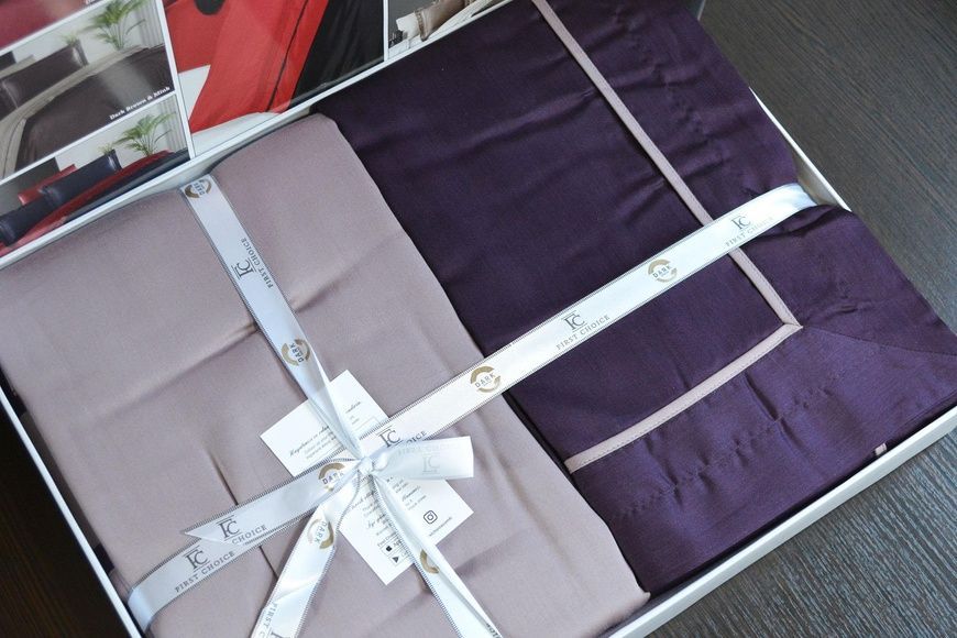 Євро комплект First Choice Serenity Purple Lilac 250 ТС Сатин Делюкс головне фото