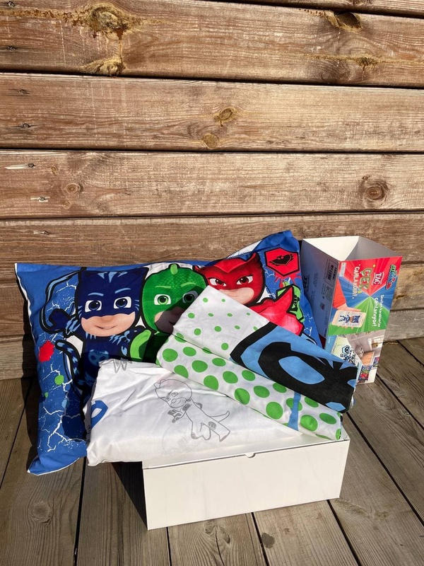 Підлітковий комплект Disney TAC PJ Masks Cek Ранфорс / простирадло на резинці 60213466 фото