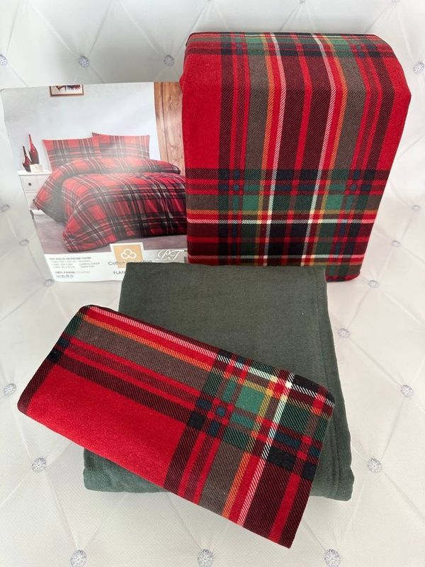 Полуторний комплект Cotton Collection Red Legacy Plaid Фланель головне фото