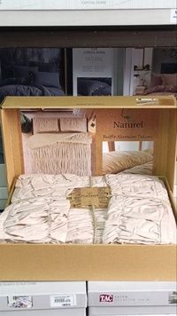 Євро комплект Naturel Ruffle Beige Ранфорс головне фото