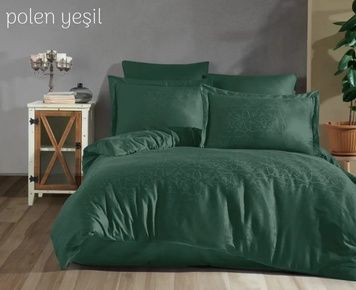 Євро комплект Tivo Home Polen Yesil 250 TC Жаккард головне фото