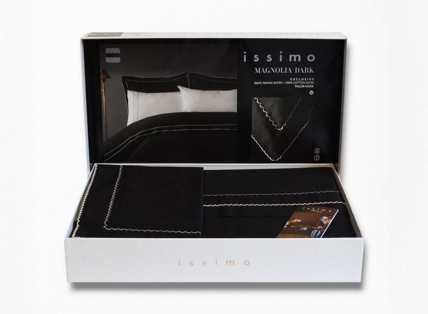 Євро комплект - Issimo Home Magnolia Dark 300 TC Сатин Преміум головне фото