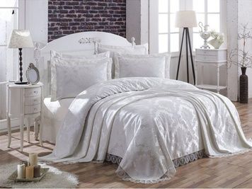 Покривало з наволочками Gardines Diana Cream 240 x 260 см головне фото
