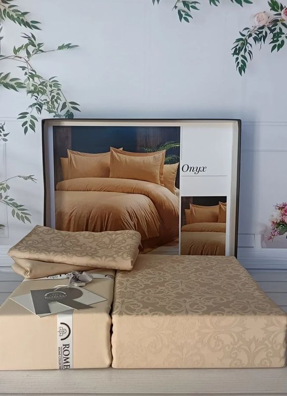 Євро комплект Romeo Home Onyx Kahve 220 TC Жаккард головне фото