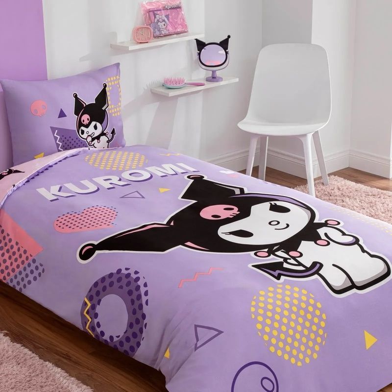 Підлітковий комплект Disney TAC Kuromi Pretty Ранфорс / простирадло на резинці головне фото