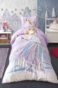 Підлітковий комплект Disney TAC Frozen Breezy Ранфорс / простирадло на резинці головне фото