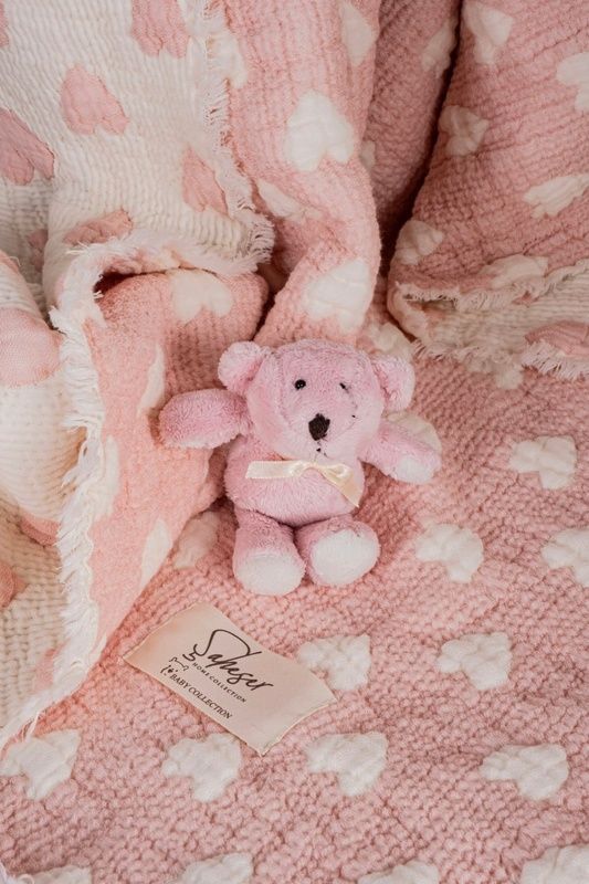 Муслінове покривало Saheser Baby Love Pudra 110х120 см головне фото