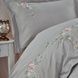 Євро комплект Dantela Vita Ruya Grey 250 ТС Сатин з вишивкою фото 3