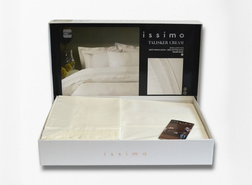 Євро комплект - Issimo Home Talisker Cream 300 TC Сатин Преміум головне фото