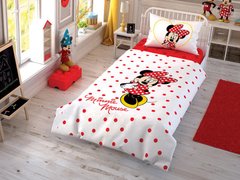 Детское/подростковое постельное белье TAC Disney - Minnie Mouse Cek Ранфорс
