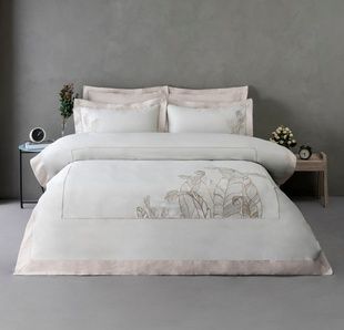 Євро комплект Dantela Feel Mint 250 TC Сатин з вишивкою головне фото