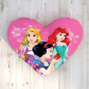 Декоративна подушка мікрогелева TAC Disney Princess Heart 40х40 см 60263429 фото