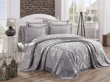 Покривало з наволочками Gardines Diana Grey 240 x 260 см головне фото