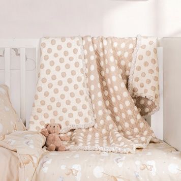 Муслінове покривало Saheser Baby Pount Bej 110х120 см головне фото