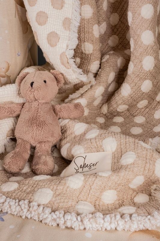 Муслінове покривало Saheser Baby Pount Bej 110х120 см головне фото