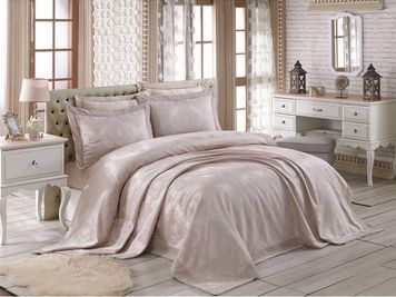 Покривало з наволочками Gardines Miray Beige 240 x 260 см головне фото