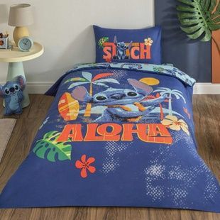 Підлітковий комплект Disney TAC Stitch Aloha Ранфорс / простирадло на резинці головне фото