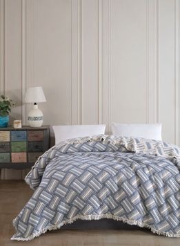 Муслінове покривало Moss Marielle Mavi 230х250 см головне фото