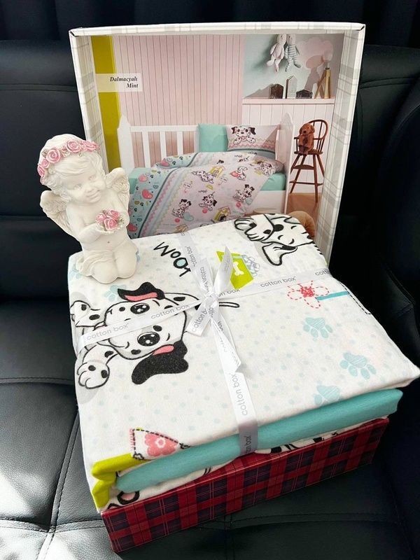 Комплект для немовлят Cottonbox Dalmatians Mint Фланель головне фото
