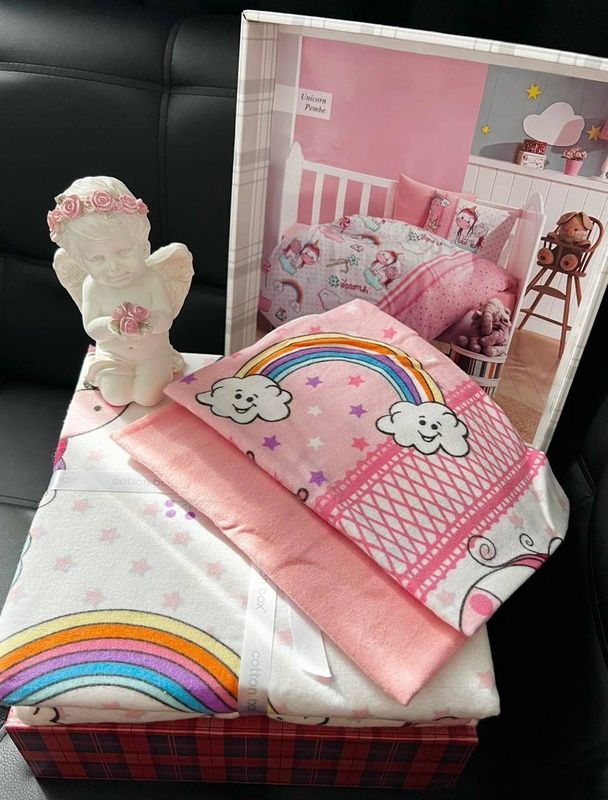 Комплект для немовлят Cottonbox Unicorn Pembe Фланель головне фото