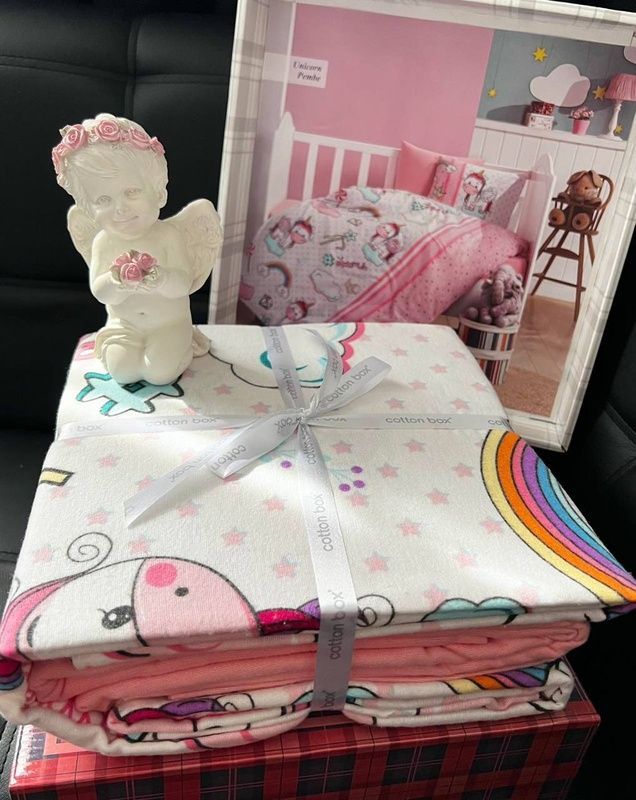 Комплект для немовлят Cottonbox Unicorn Pembe Фланель головне фото