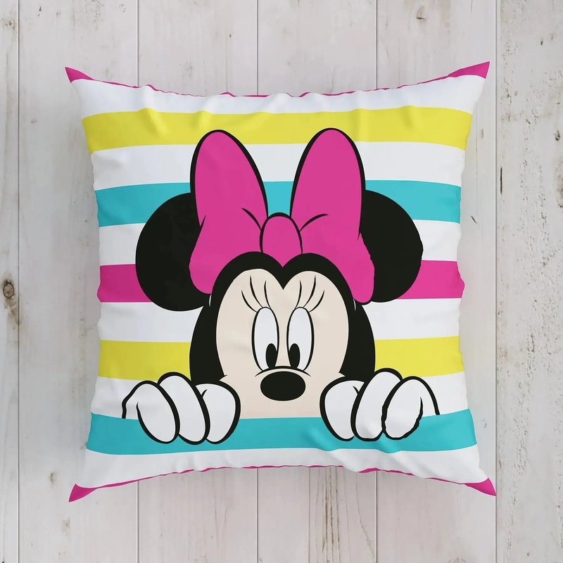 Декоративна подушка мікрогелева TAC Disney Minnie Colour 40х40 см 60263426 фото