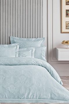 Євро комплект Valeron Salvia Blue 500 TC Жаккард головне фото