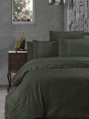 Євро комплект First Choice Gala Dark Green Ранфорс Преміум головне фото