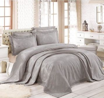 Покривало з наволочками Gardines Miray Grey 240 x 260 см головне фото