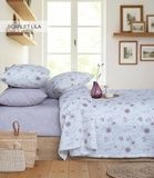 Літній Євро комплект з покривалом-піке Istanbul Scarlet Lila Ранфорс головне фото