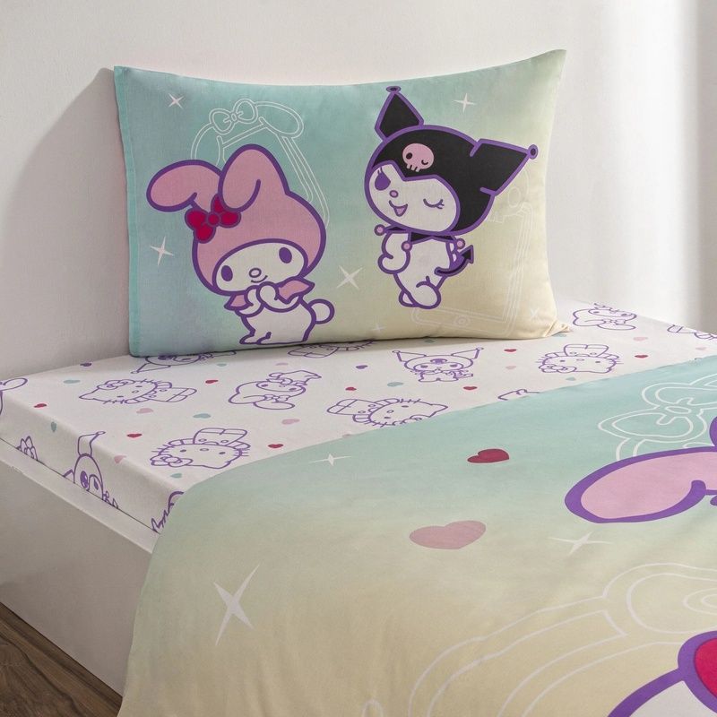 Підлітковий комплект Disney TAC Hello Kitty Friends Ранфорс / простирадло на резинці головне фото