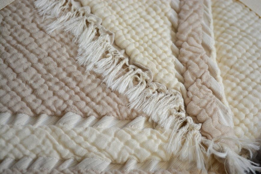Муслінове покривало Moss Ivory Bej 230х250 см головне фото