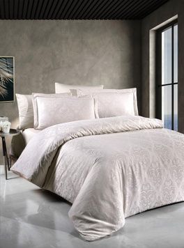 Євро комплект First Choice Sofya Champagne 220 TC Жаккард головне фото