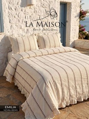 Євро комплект La Maison Emilia Natural Brown Варена Бавовна головне фото