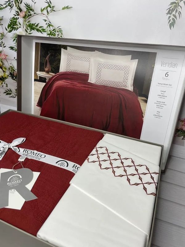 Літній Євро комплект з мусліновим піке Romeo Home Veridian головне фото